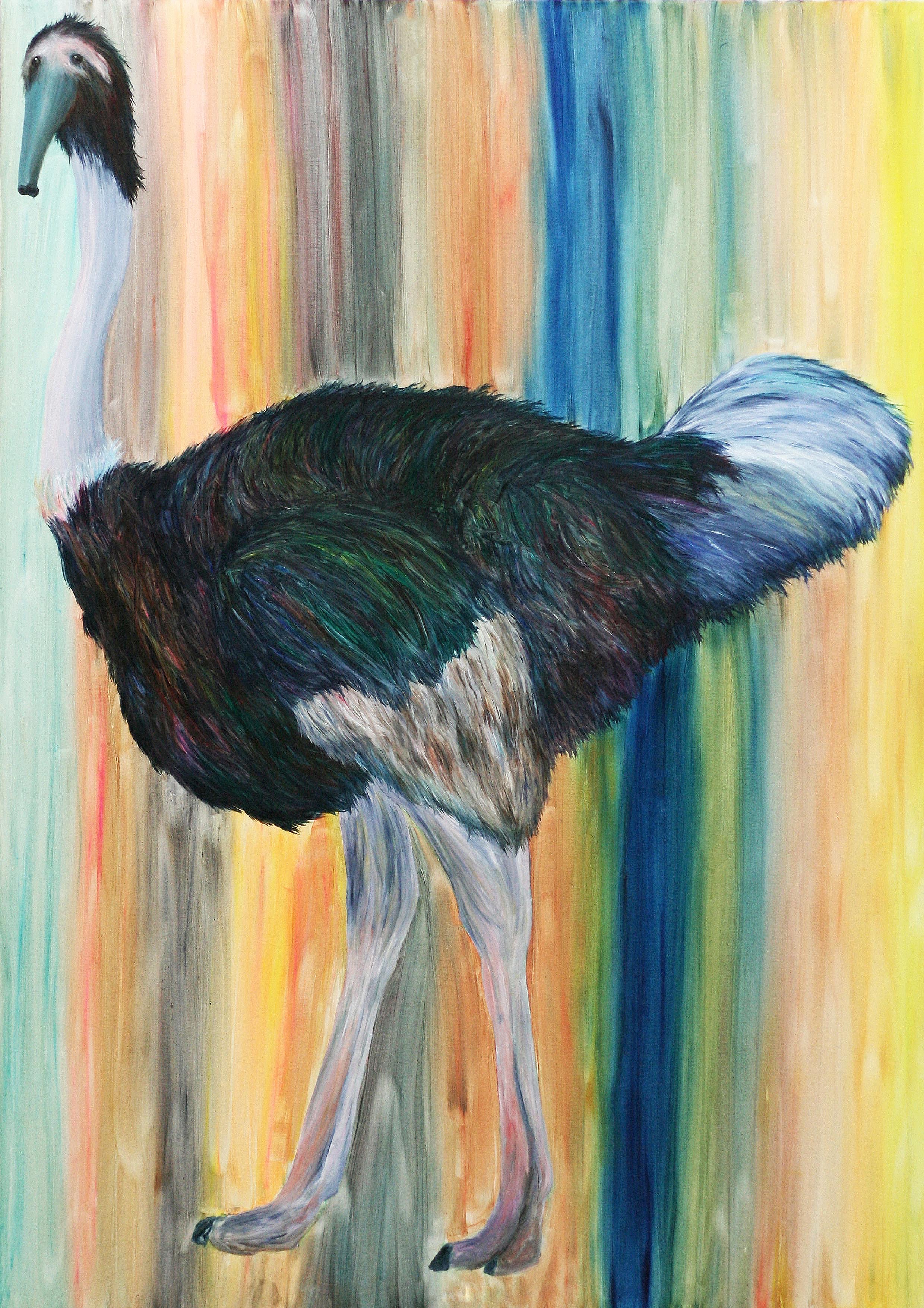 Animail · Oil on canvas · 130.0 x 193.9 cm · 2021 · Animail · Oil on canvas · 황정민 · Jungmin Hwang · (출처 = 히피한남) · (Source = Hippie Hannam)